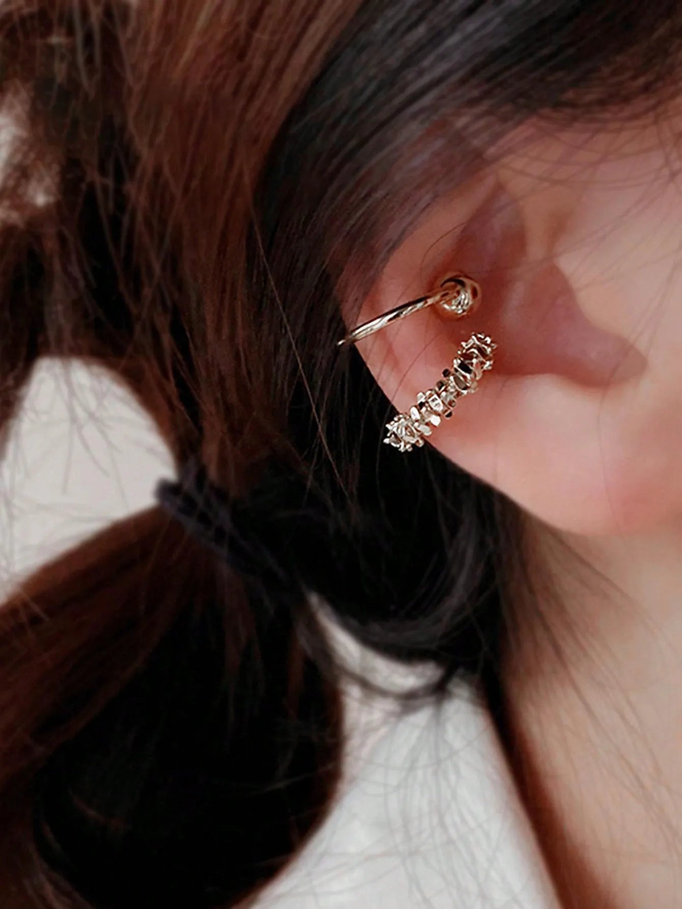 1pair Elegant Clip On Earrings For Women Non Pierced Ear Cuff Set Minimalist Gold Silver Boho Chic Dainty Stylish Simple Everyda