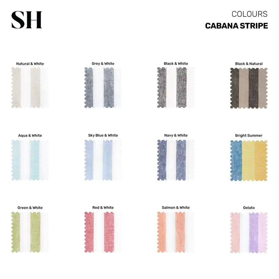 Linen Placemats Set of 4 Cabana Stripe Sky Blue and White Placemats 14 x 19 Inch 100 Pure Linen Place Mats for Spring, Easter