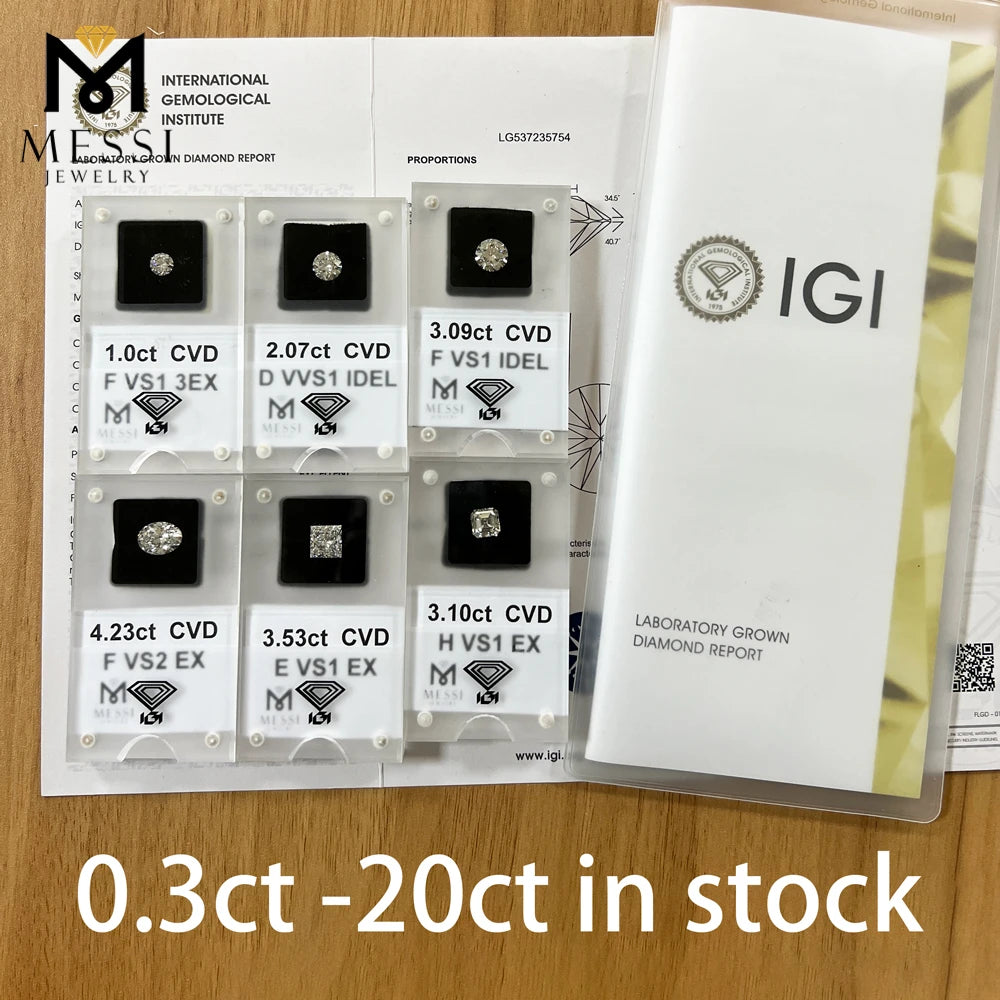 Pear Shape Lab Grown Diamonds With IGI Certificate CVD HPHT 1ct 1.5ct 2ct 2.5ct 3ct 5ct  Laboratory Diamond Wholesale
