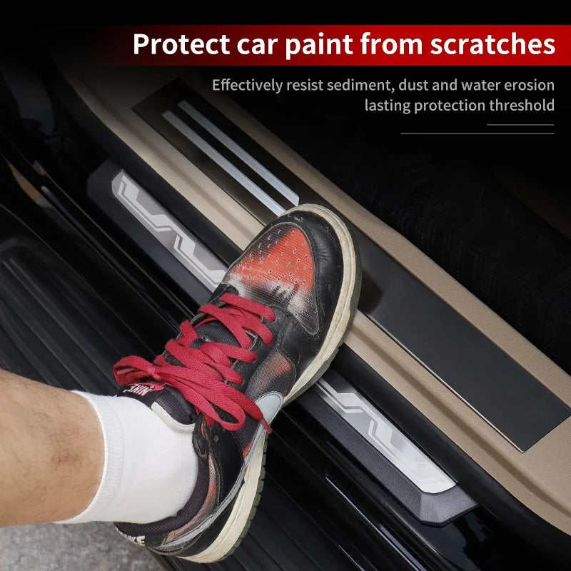 For Toyota 2021-2025 land cruiser LC300 300 Car Door Sill Protector Scuff Plate Exterior Trim Car Accessories Anti Scratch Guard