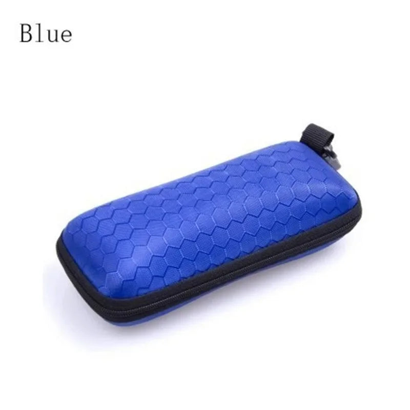 New Honeycomb Zipper Glasses Case portable Sunglasses Case Zipper Bag Hard Eye Glasses Case Glasses  box Urn Urn necklace