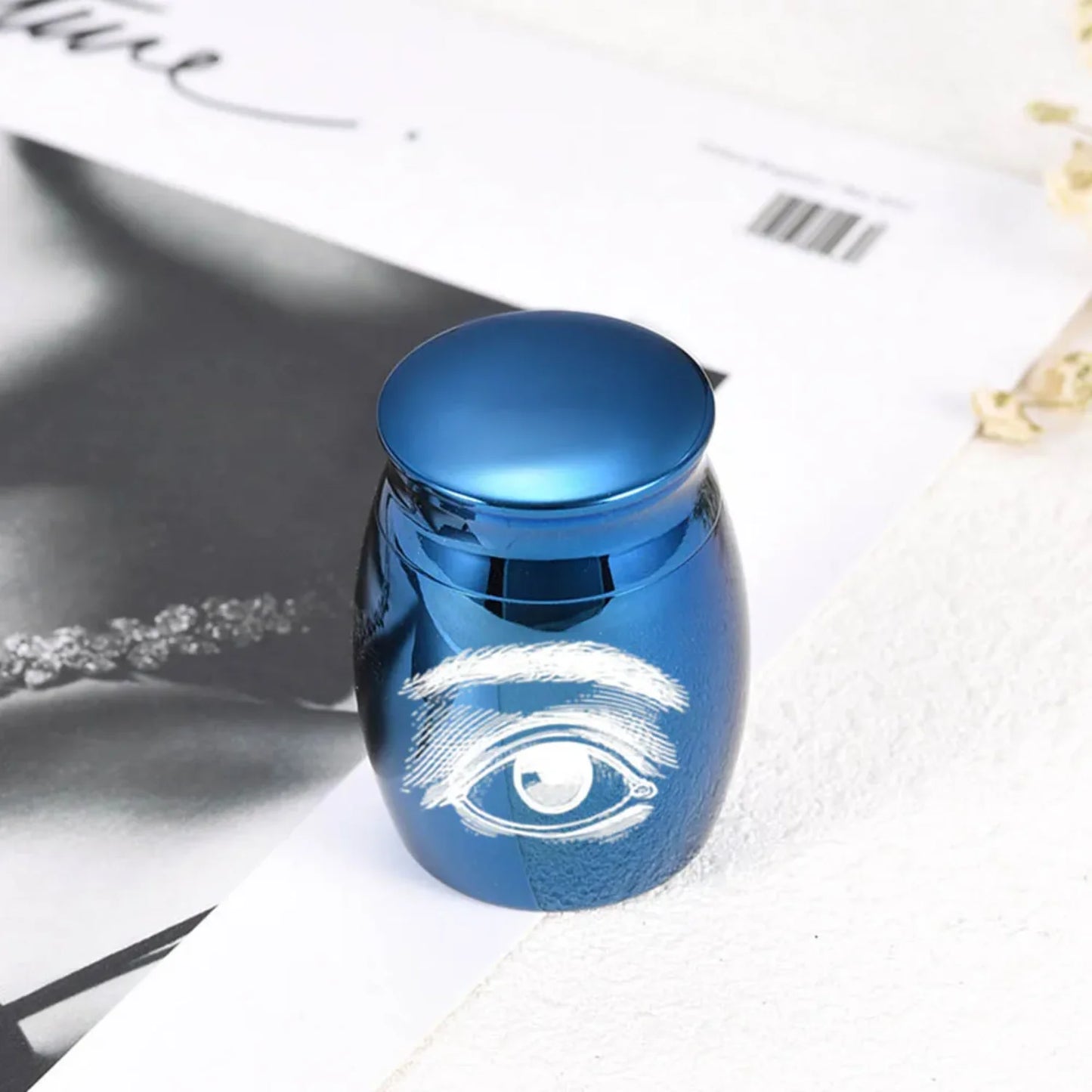 Small Urn - Urns  Human Ashes Adult - Memorial Urns  Human Ashes - Decorative Urns - Eyes  Urn  Adult Ashes