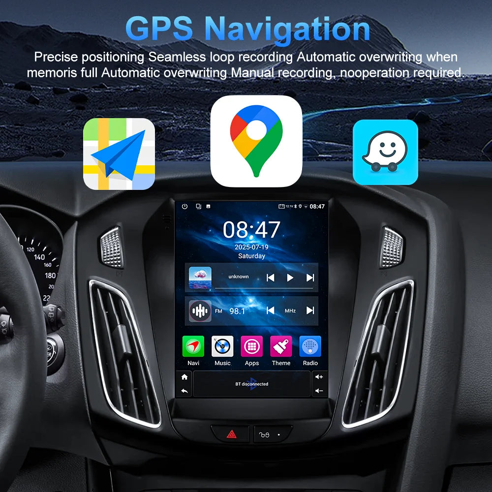Android 16 Car Radio Stereo For Ford Focus 3 Mk 3 2011 2012 - 2019 Auto GPS Multimedia Player 2Din Wireless Carplay 4G WiFi BT