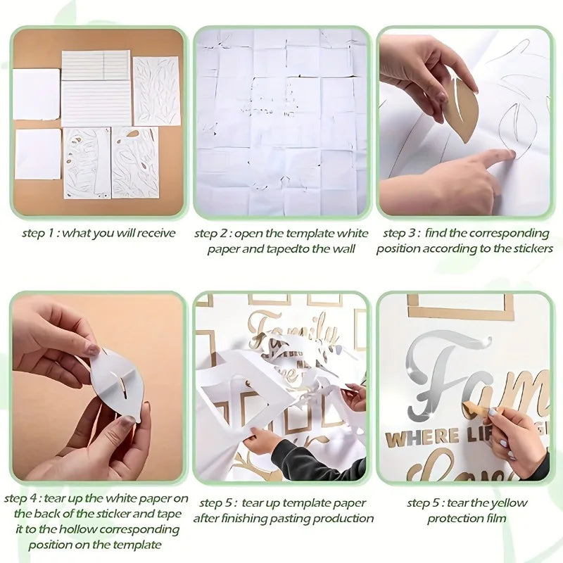 3D Acrylic Photo Wall Decor - DIY Customizable Photo Collage Kit for Home Wedding Party & Anniversary Wall Art Acrylic Frame