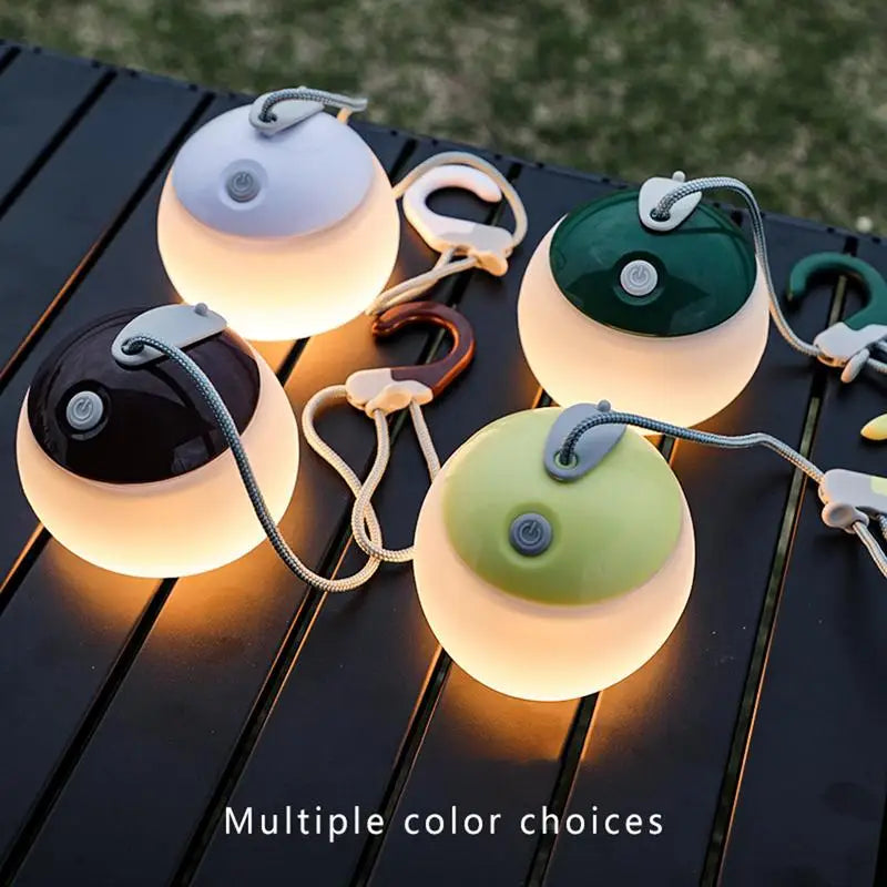 Camping Tent Light With Hook 4 Mode Adjustable LED Light Portable Outdoor Lantern Rechargeable LED Tent Lantern For Fishing Camp