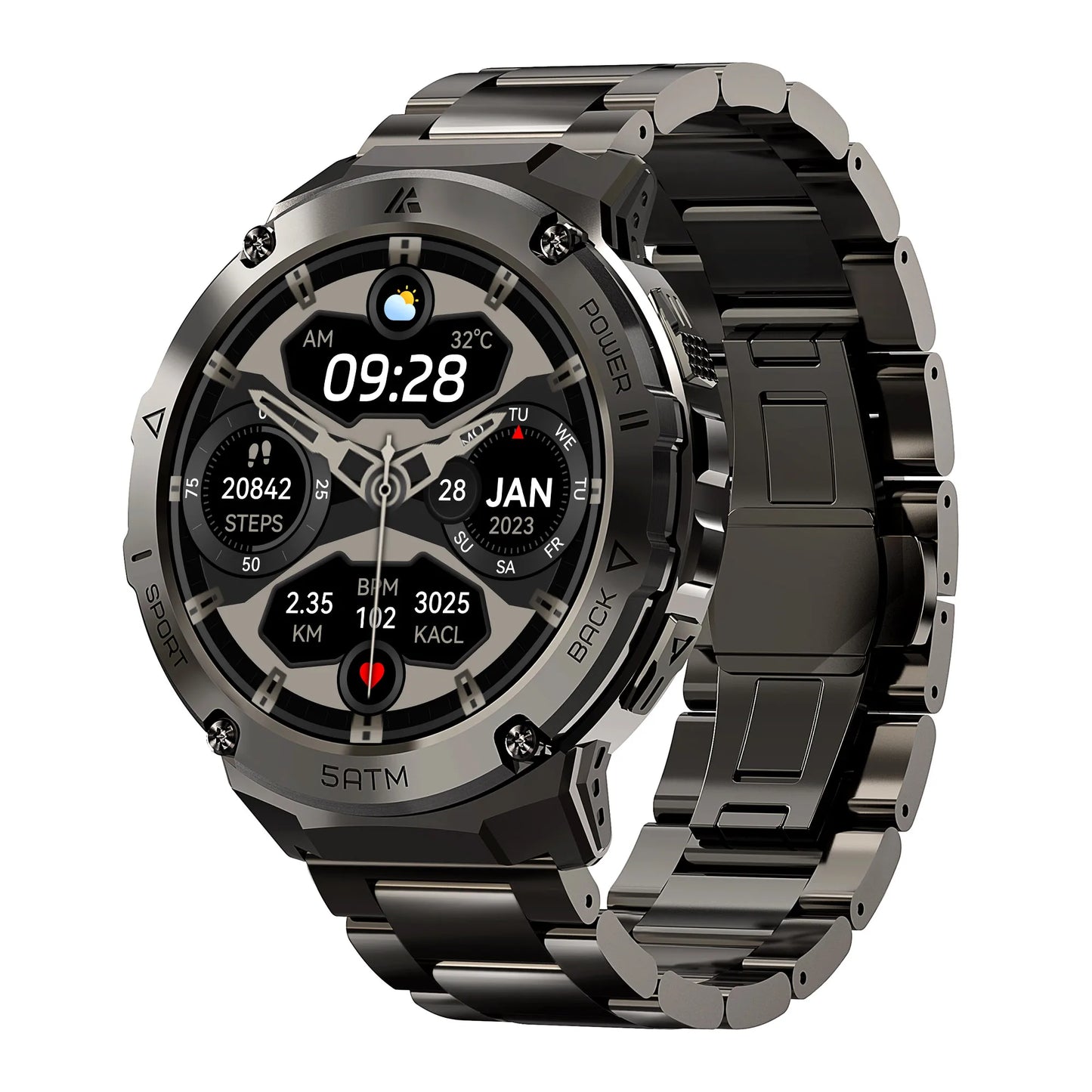 2024 Original Ticwris T3E GPS Smart Watch For Men Waterproof 5ATM IP69K 470mAh AMOLED Compass Bluetooth Call Electronic Watches
