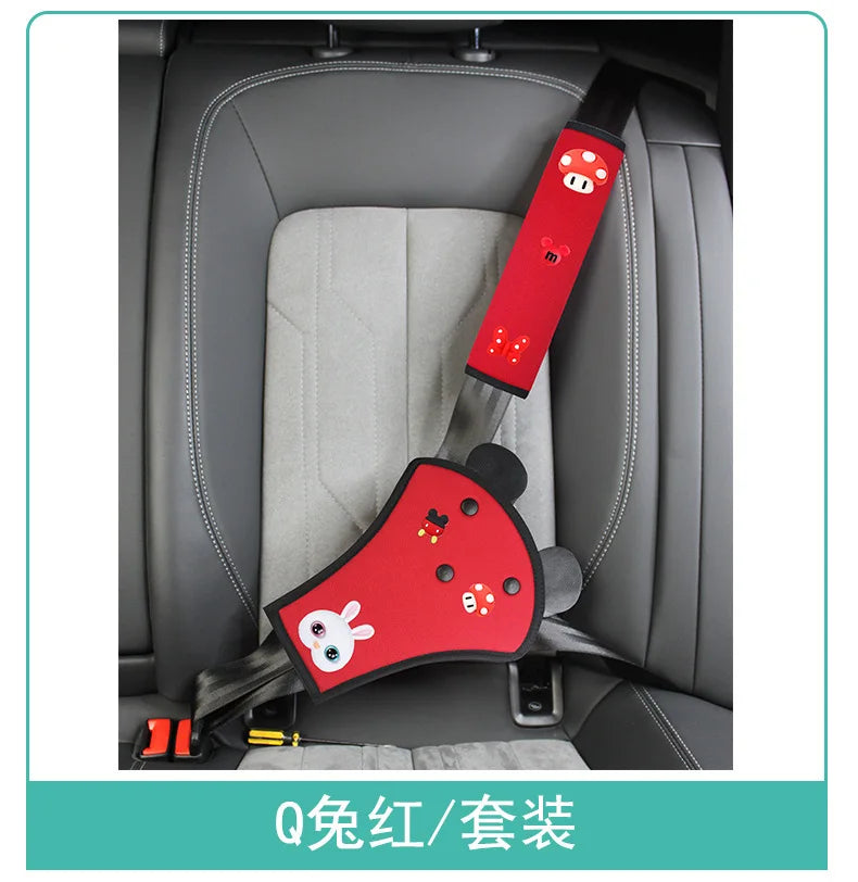 Car Child Seat Belt, Seat Shoulder Cover Holder, Seat Belt Protective Cover, Child Neck Limiter, Belly Protection