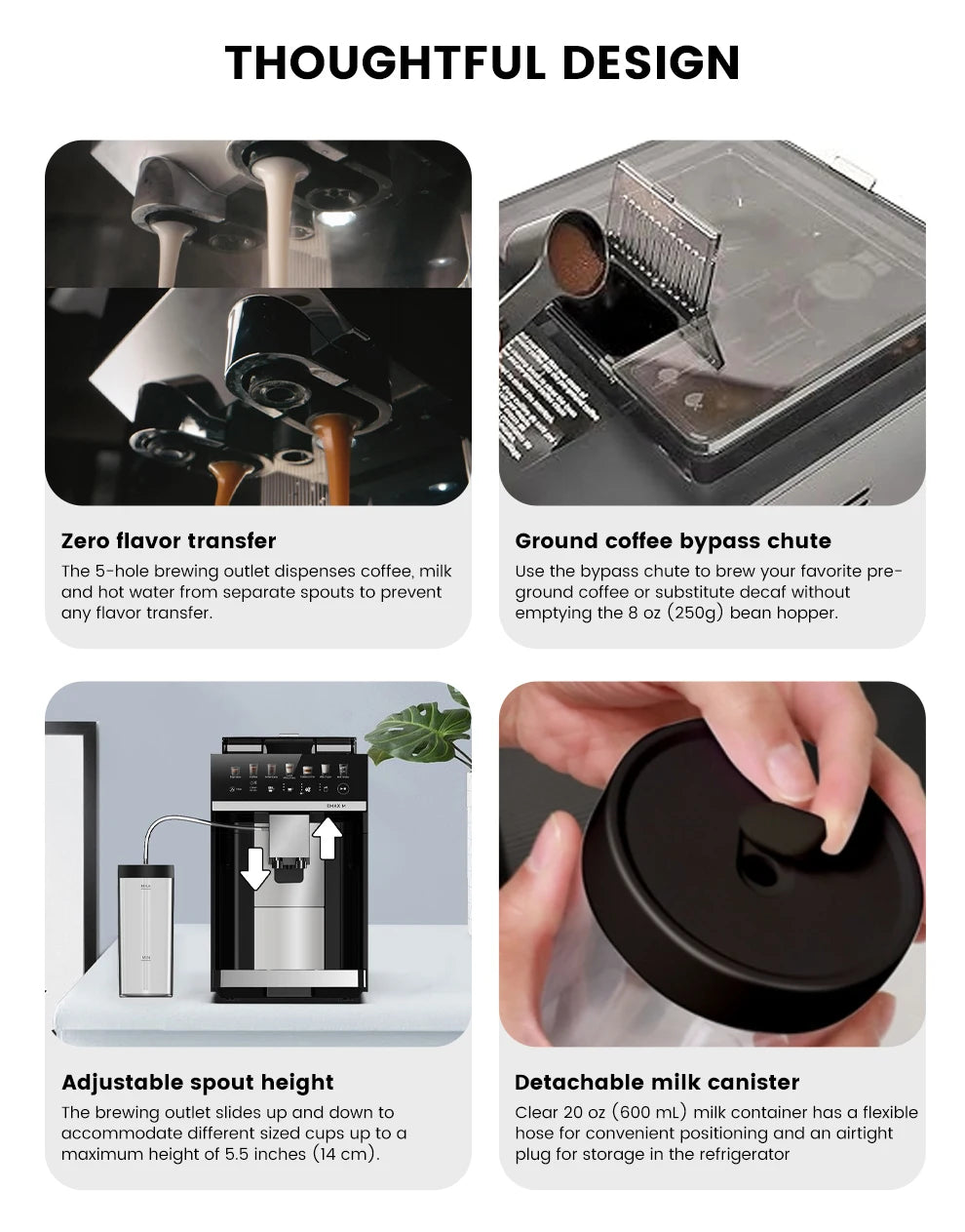 MCILPOOG M3 Automatic Espresso Coffee Machine With Milk Frother