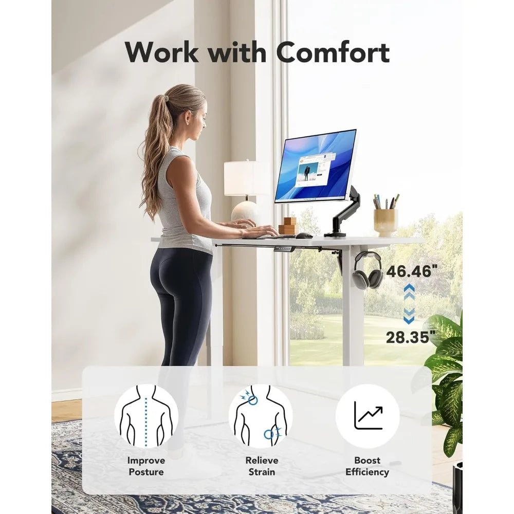 Chengwei Electric Standing Desk Adjustable Height Sit Stand Workstation