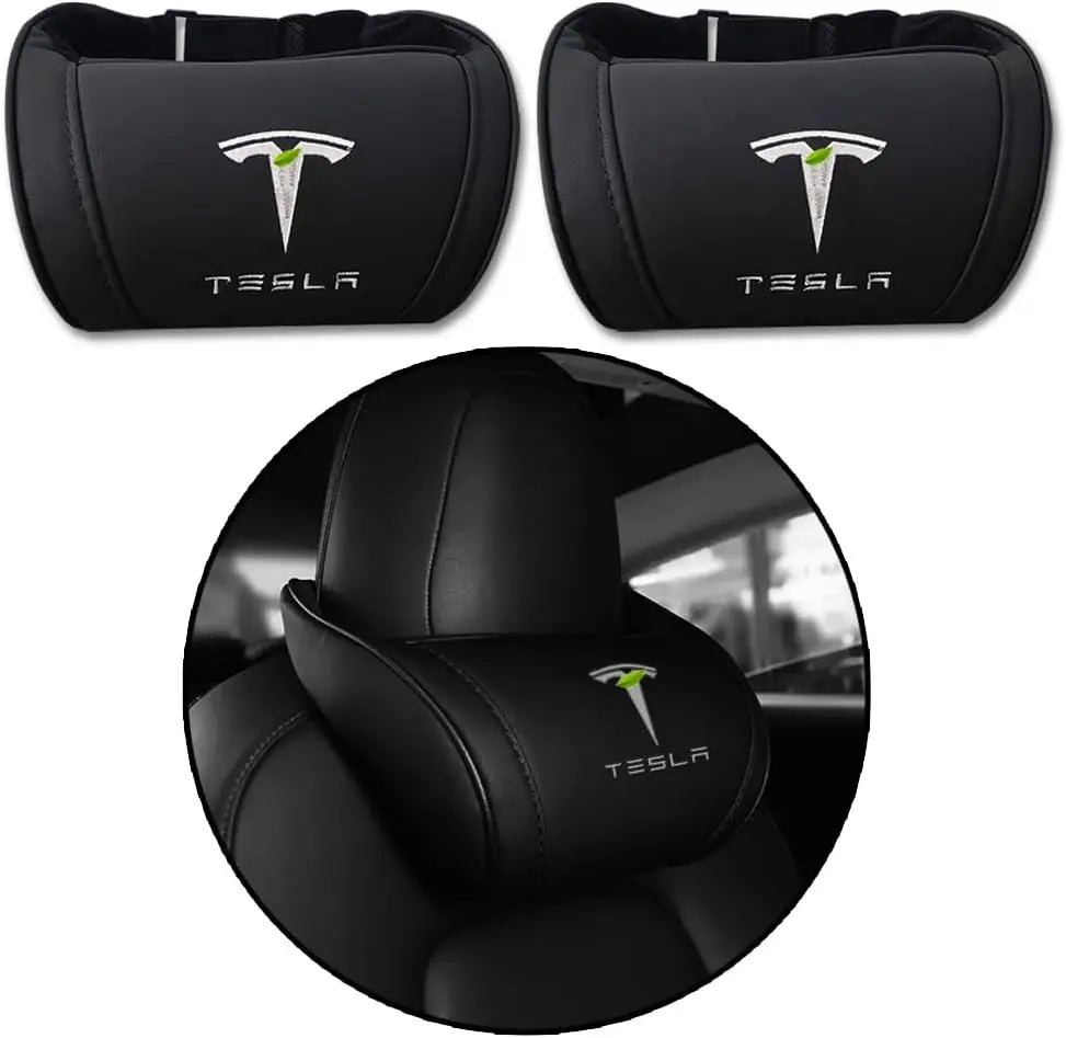 Car Headrest Neck Pillow Support Compatible with Model S X 3 Y & Cybertruck
