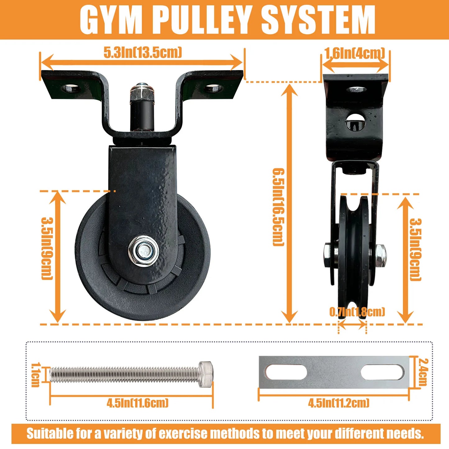 Upgraded Cable Pulley System, LAT Pull Down Machine for Home Gym Equipment,System for Strength Training Power Cages, Power Racks