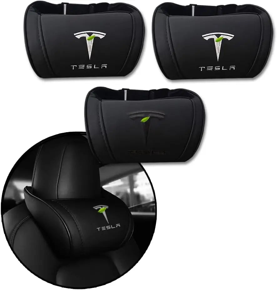 Car Headrest Neck Pillow Support Compatible with Model S X 3 Y & Cybertruck