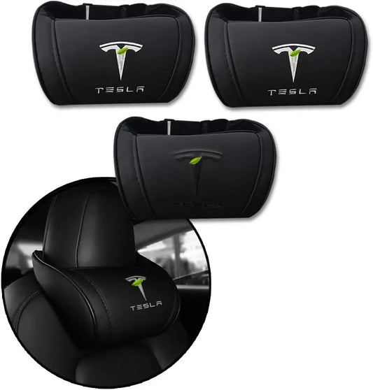 Car Headrest Neck Pillow Support Compatible with Model S X 3 Y & Cybertruck