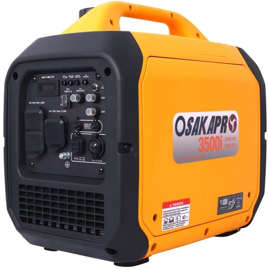 3500 Watt Portable Inverter Generator Gas Powered, EPA Compliant with CO SENSOR, for Home Backup Power, Outdoor Camping