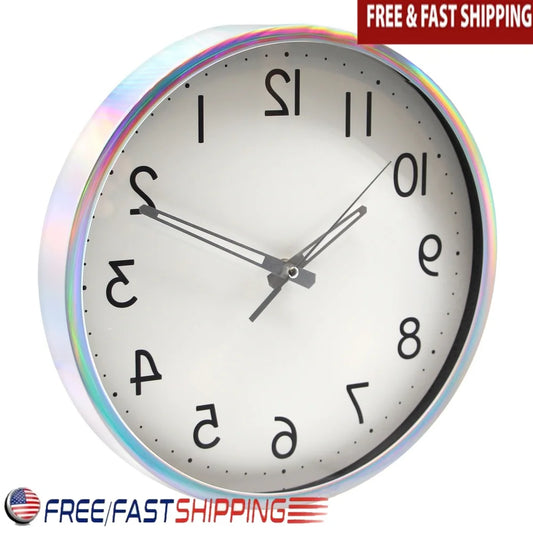 XMSJ Quartz Wall Clock Battery Operated Home Office Decor