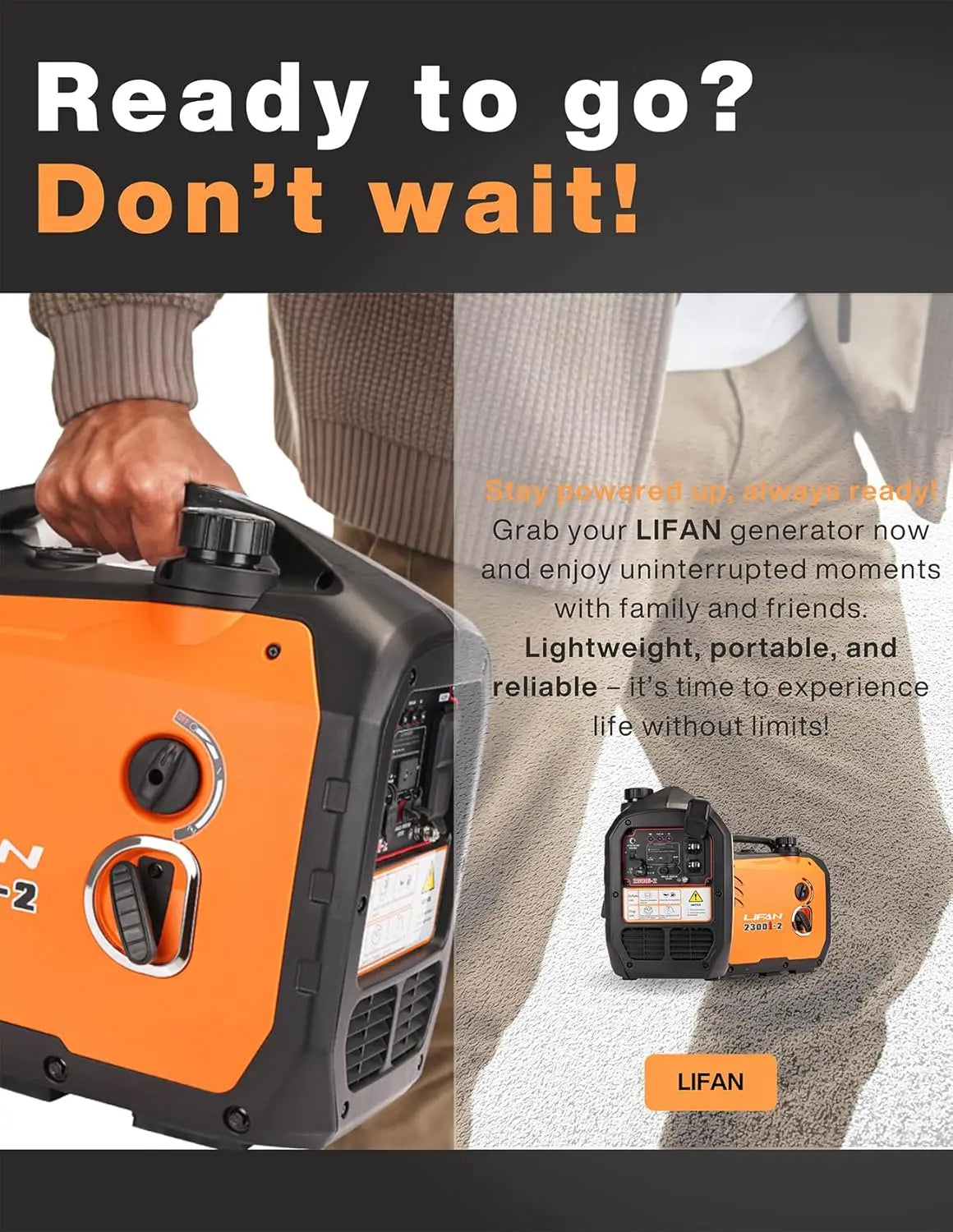 XMSJ 2300W Inverter Generator Portable Quiet Fuel Efficient Power