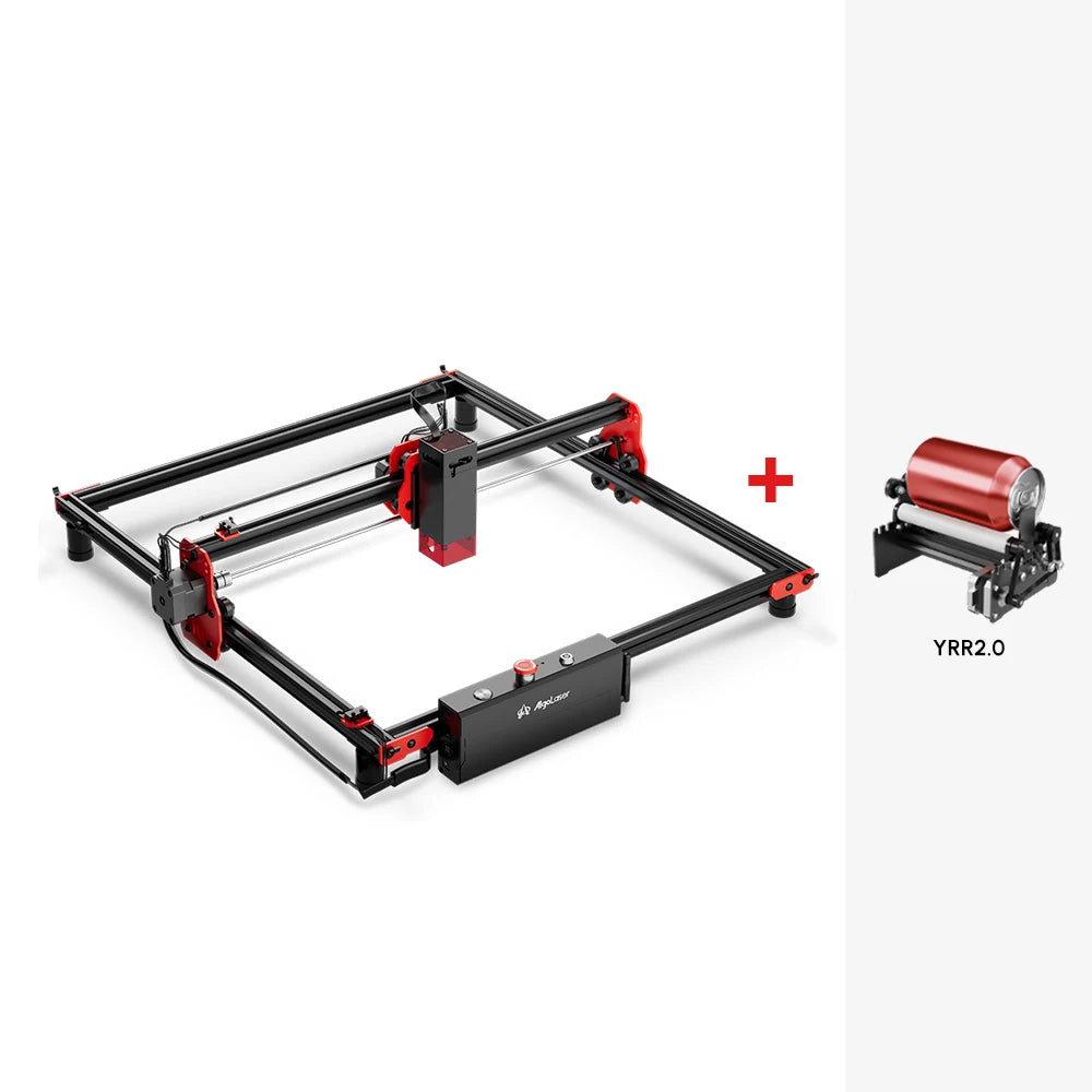 AlgoLaser Desktop Laser Engraver Y-axis Rotary Roller Engraving Cutting Cutter Machine Wood Metal Acrylic Woodworking 400x400mm