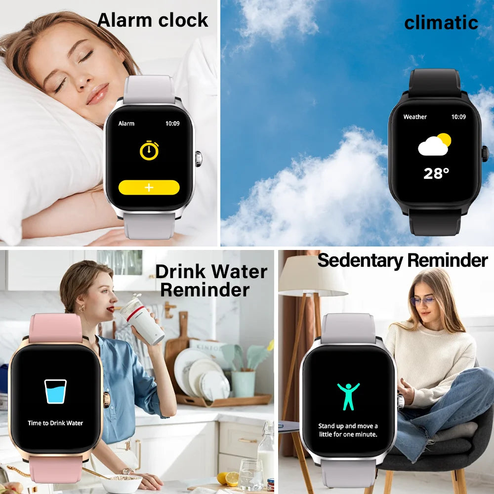 LAXASFIT2025 New Fashion Smart Watch 2.01 inch HD Women Sports Fitness Watch Health Monitoring Men Smart Watch Ladies Bracelet