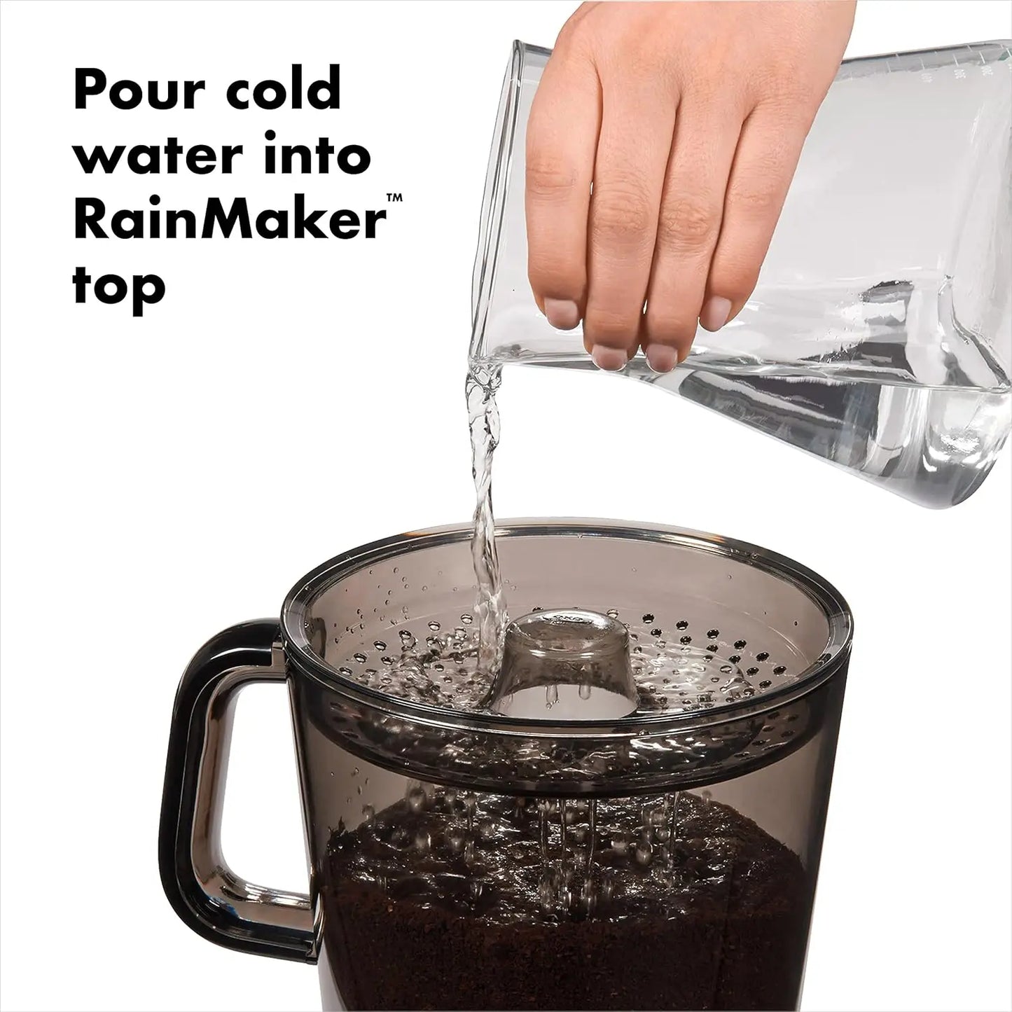 32 oz Stainless Steel Cold Brew Coffee Maker with Built-in Filter and Easy-Pour Spout for Fresh, Bitter-Free Brew