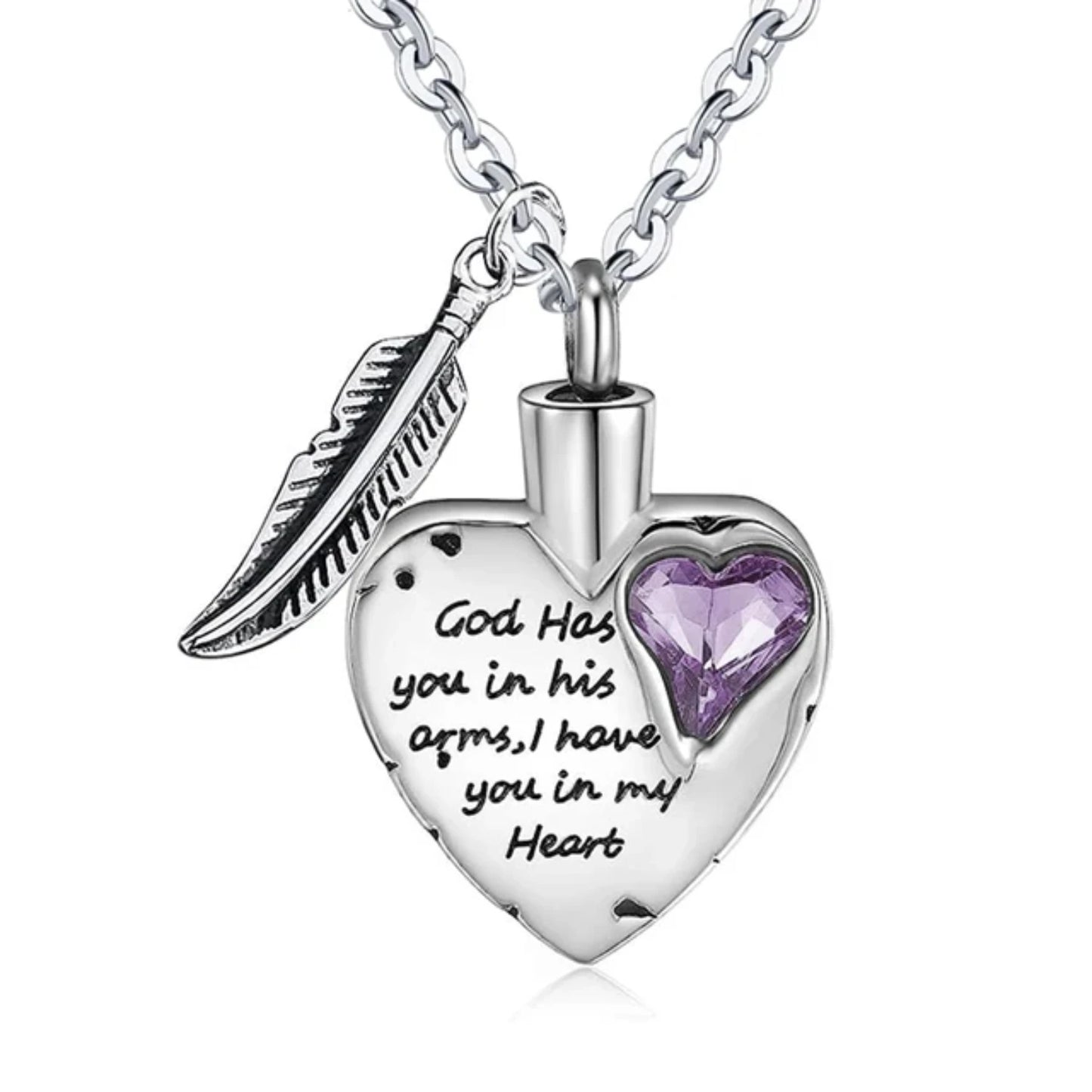Heart Cremation Jewelry  Ashes Urn Necklace with 12Color Birthstones Ash Necklace Memorial Cremation Necklaces  Women