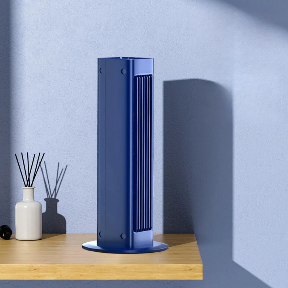 3000mAh Tower Fan Wall Mounted Leafless Fan 3 Mode Silent Air Conditioner Fan Strong Wind Electric Fan for Home Office Bedroom