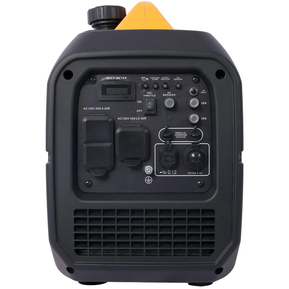 3500 Watt Portable Inverter Generator Gas Powered, EPA Compliant with CO SENSOR, for Home Backup Power, Outdoor Camping
