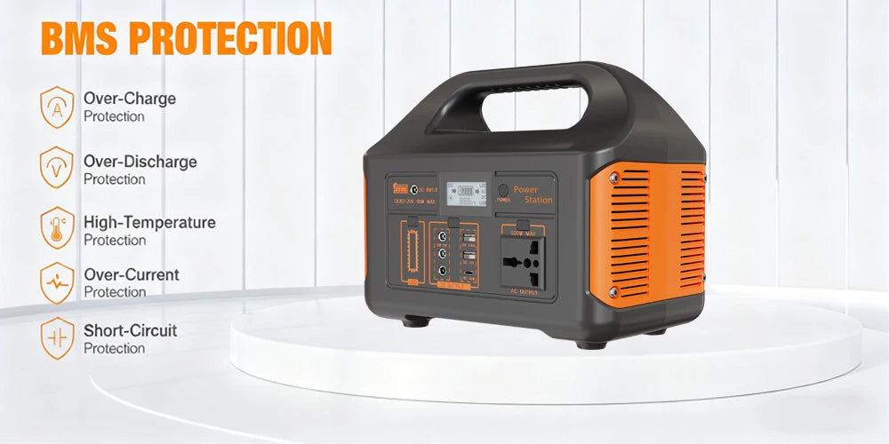 GaiaRay 300W 500W 460Wh Portable Power Station Solar Generator AC 110V Emergency Power Plant Camping Power Bank for Travel Home