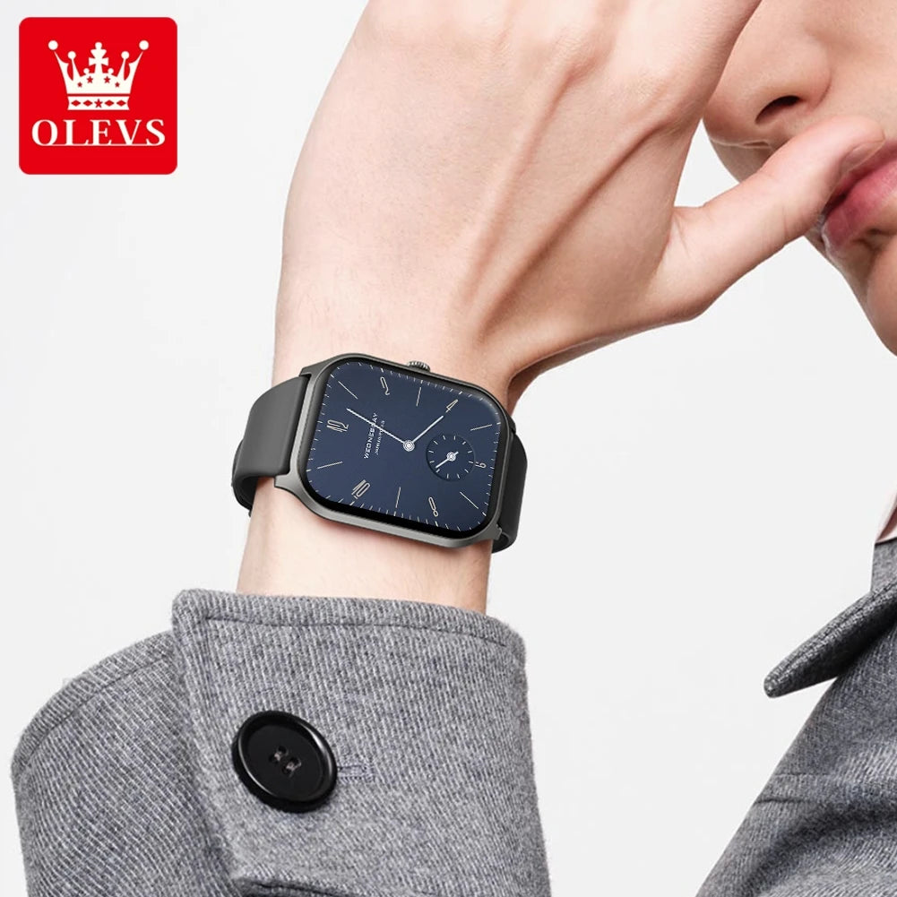 OLEVS 8205 Smart Sports Watch Bluetooth Voice Assistant Smart Multiple Sports Scenarios Health Management Smart Men Women Watche