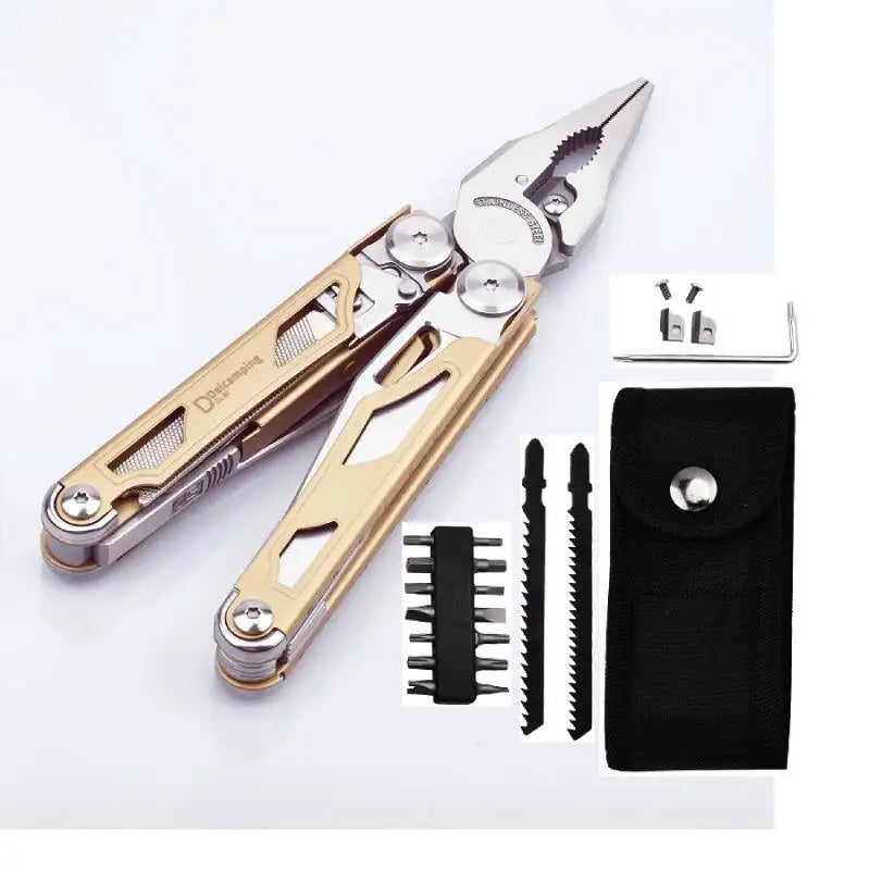 Daicamping DL30-s Multi Tool Multi-tool Folding Knife Scissor Cutter EDC Survival Gear Manual Multifunctional Plier Multitool