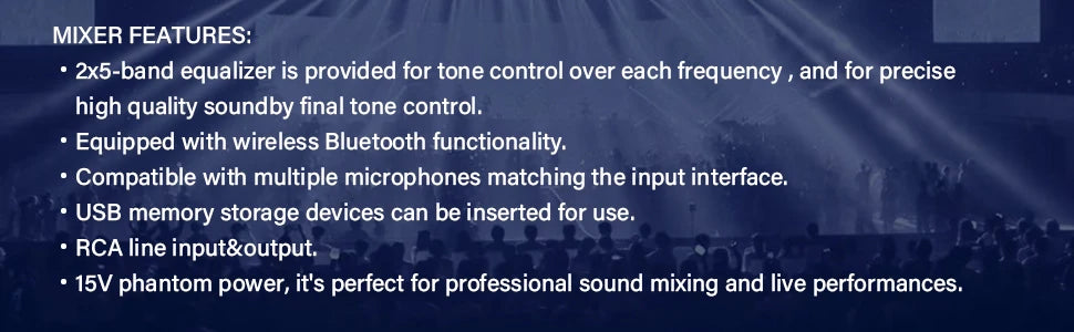 PRORECK DELTA 10 1800W Bluetooth PA Speaker System with 4-Channel Powered Mixer 10-Inch Passive for DJ Bands Karaoke Live Events