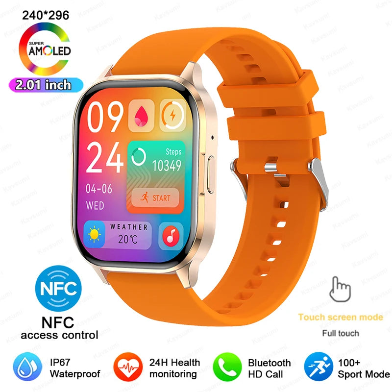 Ultra Thin Smart Watch Man Women Screen Always Display Time Sports Bracelet Bluetooth Call Fashion Smartwatch Health Custom dial