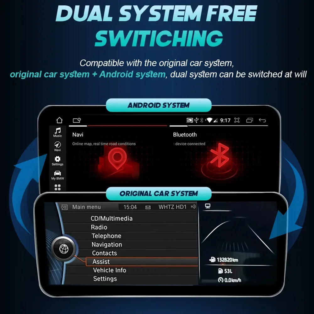 Android 14 Wireless Carplay Touch Screen For BMW Z4 E89 E85 E86 2009-2016 4G Car Radio Multimedia Player Navi Stereo DSP WIFI