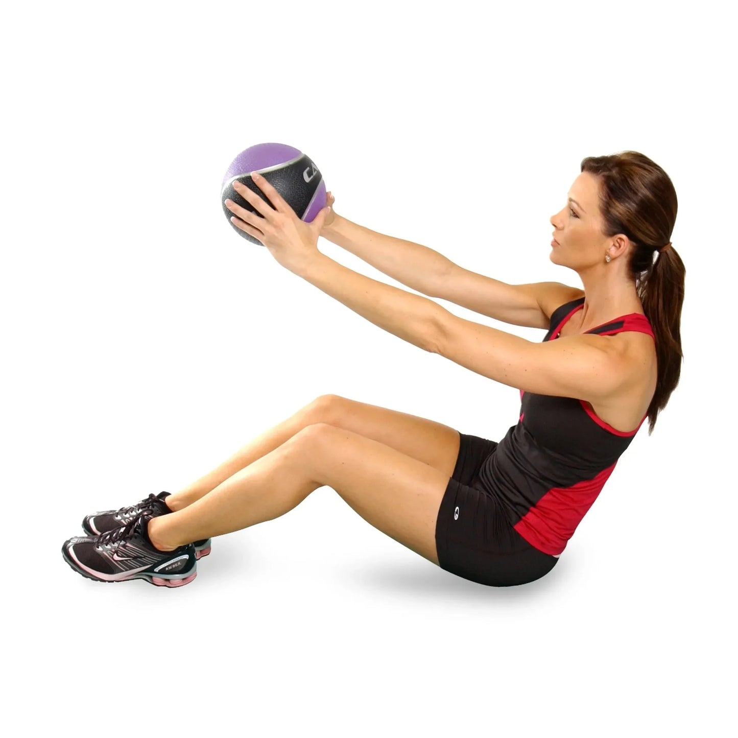 4lb Rubber Medicine Ball, Textured Grip for Strength Training, CrossFit & Gym Workouts, Durable & Bounce Resistant
