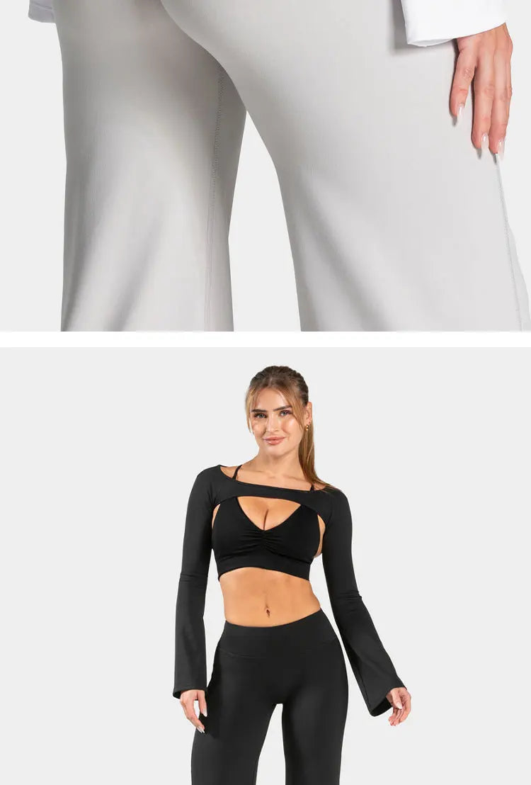 Charming Pro Scrunch Straight Leg Pants Butt Lifting Wide Leg Sweatpants Fitness Jogging Yoga Gym Push Up Women Baggy Leggings