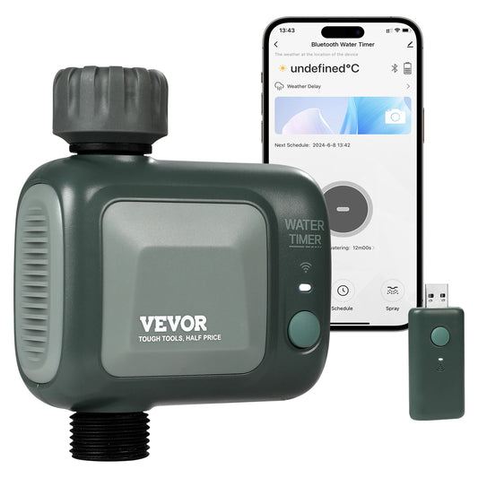 SucceBuy WiFi Sprinkler Timer Single/ Two Outlet Smart Hose Faucet Water Timer APP Control/ Voice Control IPX6 for Yard Watering