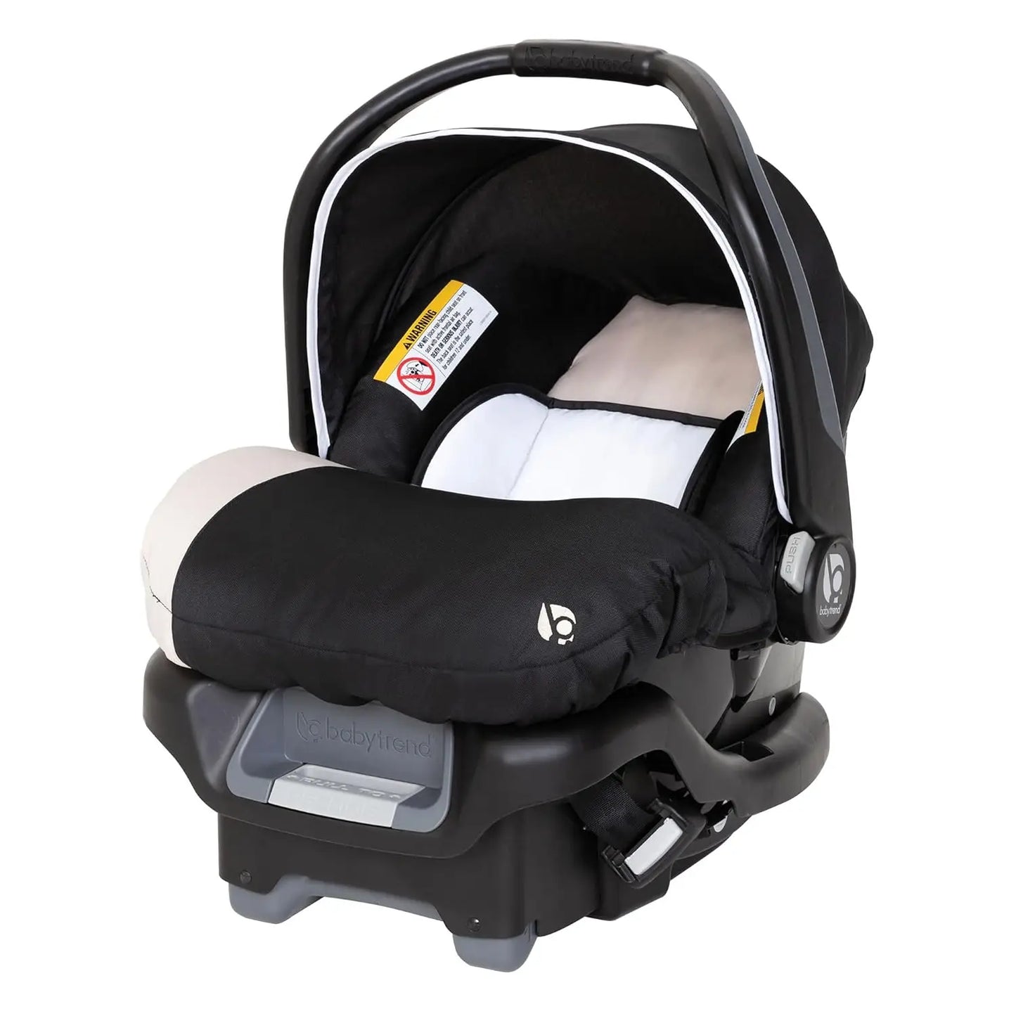 Newborn Baby Infant Car Seat Carrier Travel System with Harness and Extra Cozy Cover for Babies Up to 35 Pounds, Modern Khaki
