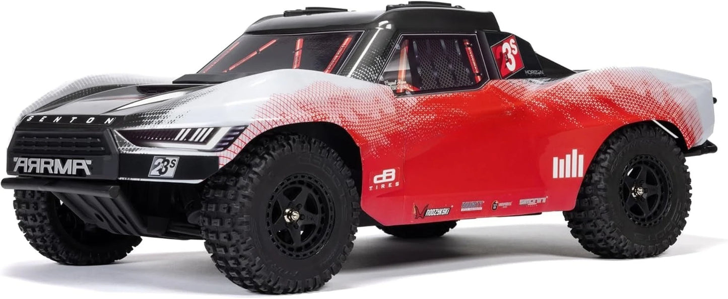 BRUSHLESS Short Course Truck RTR (Battery and Charger Not Included) with DSC, RED, ARA4303V4T2