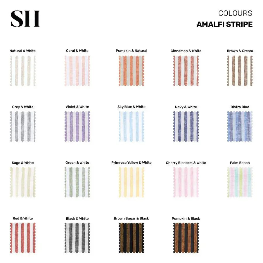 Linen Placemats Set of 4 Amalfi Stripe Brown Sugar and Black Placemats 14 x 19 Inch 100 Pure Linen Place Mats