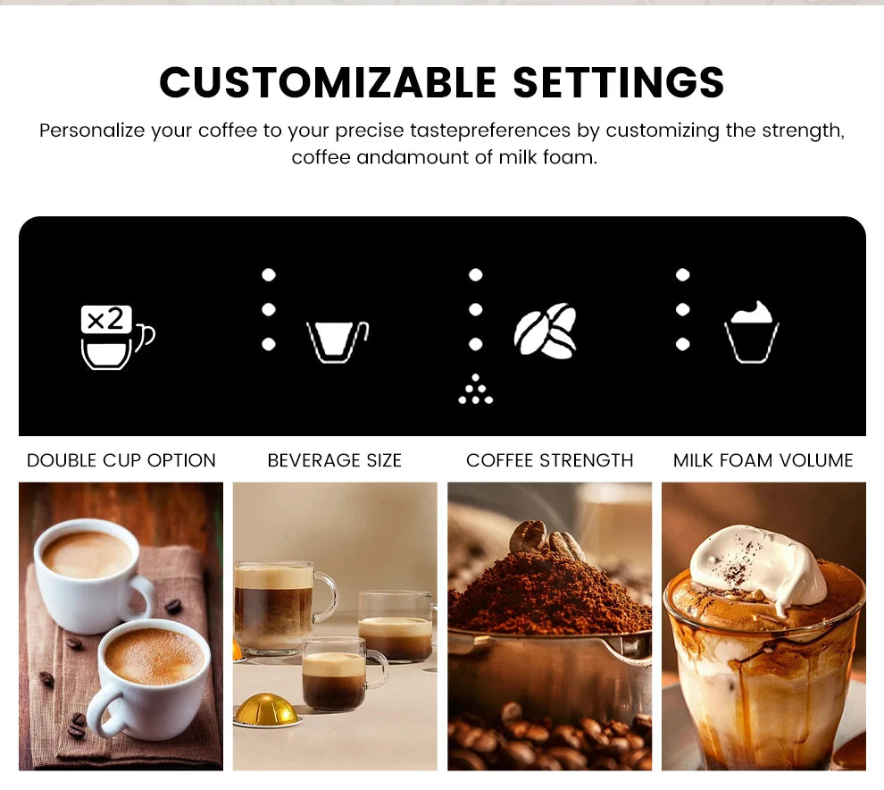 MCILPOOG M3 Automatic Espresso Coffee Machine With Milk Frother