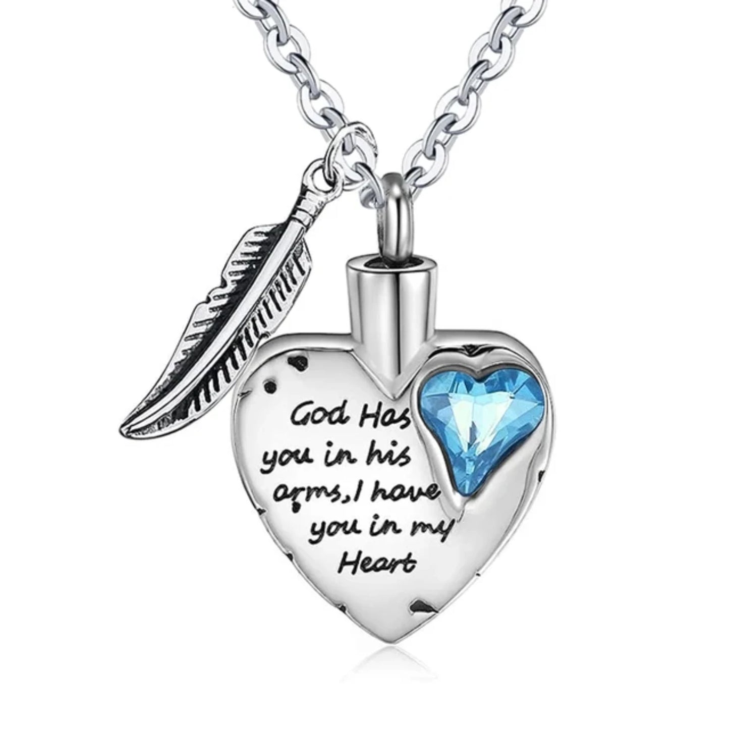 Heart Cremation Jewelry  Ashes Urn Necklace with 12Color Birthstones Ash Necklace Memorial Cremation Necklaces  Women