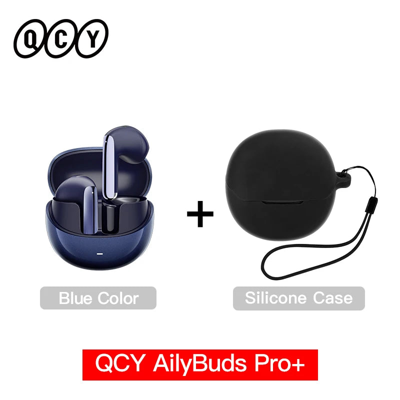QCY HT10 AilyBuds Pro+ ANC Wireless Earphones Hi-Res Audio with LDAC 6 Mic AI HD Call Headset Bluetooth 5.3 Dual Connect Earbuds