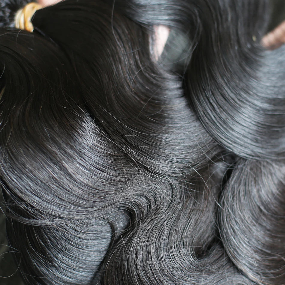 30 32 40 Inch Body Wave 3 4 Bundles Brazilian Remy 100% Unprocessed Raw Virgin Human Hair Wavy Double Bundles Weave Extensions