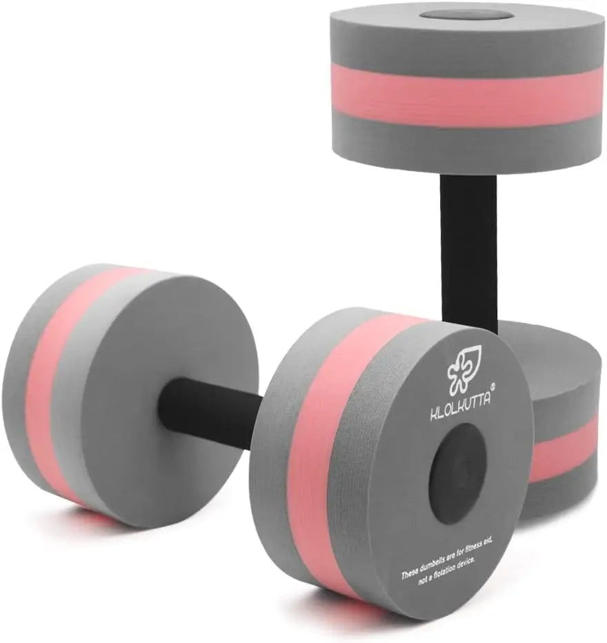 2-Piece Water Aerobic Foam Dumbbells for Pool Resistance Exercise, Weight Loss & Fitness Equipment