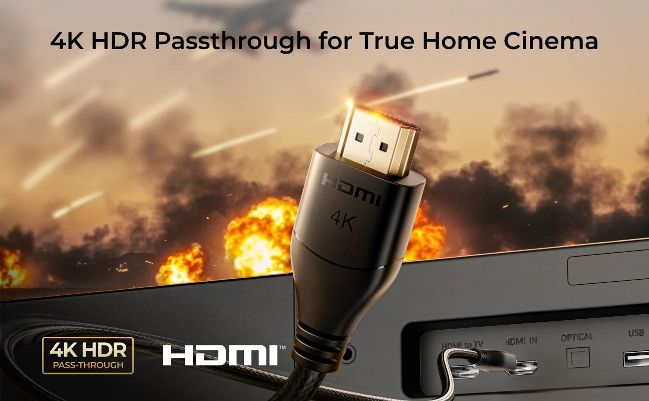 ULTIMEA Skywave X40 5.1.2ch Wireless Surround Sound System for Smart TV with Dolby Atmos, 530W Soundbar with Wireless Subwoofer