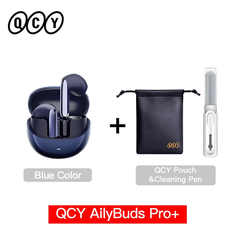QCY HT10 AilyBuds Pro+ ANC Wireless Earphones Hi-Res Audio with LDAC 6 Mic AI HD Call Headset Bluetooth 5.3 Dual Connect Earbuds