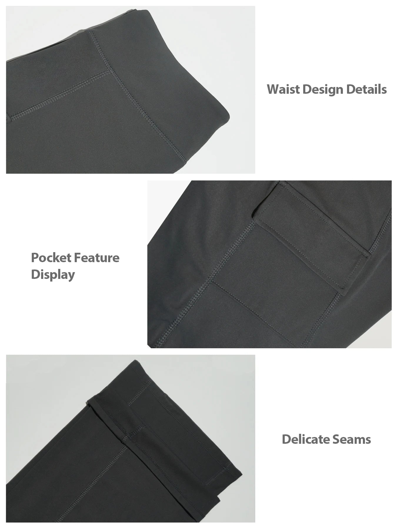 3PCS High Waisted Tummy Control Bootcut Yoga Pants with Pockets Naked Feeling Stretch Workout Casual Pants