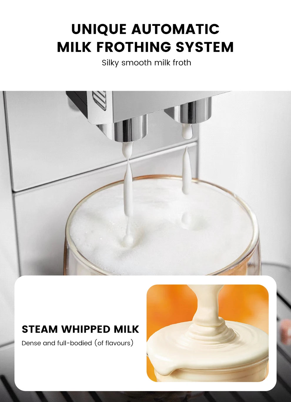 MCILPOOG M3 Automatic Espresso Coffee Machine With Milk Frother