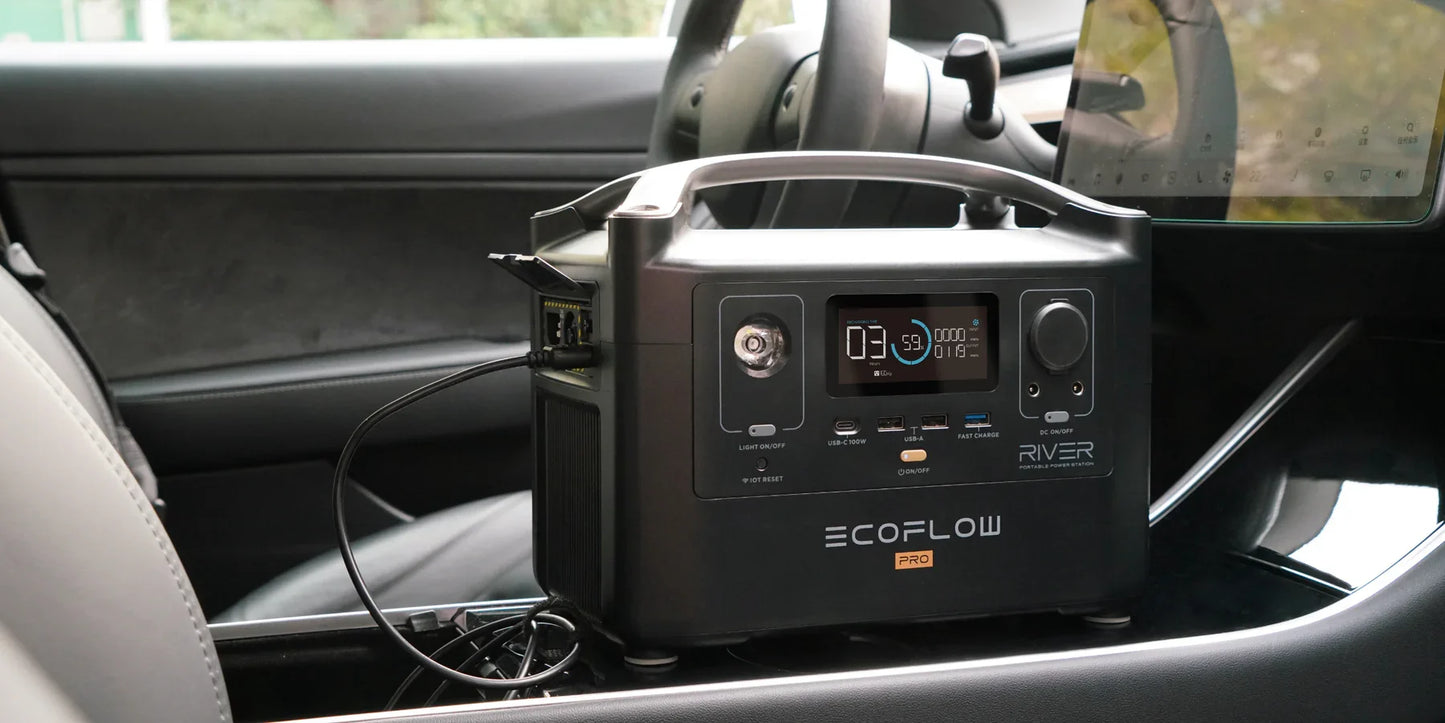 ECOFLOW RIVER Pro Portable Power Station 720Wh, Power Multiple Devices, Recharge 0-80% Within 1 Hour, for Camping, RV, Outdoors