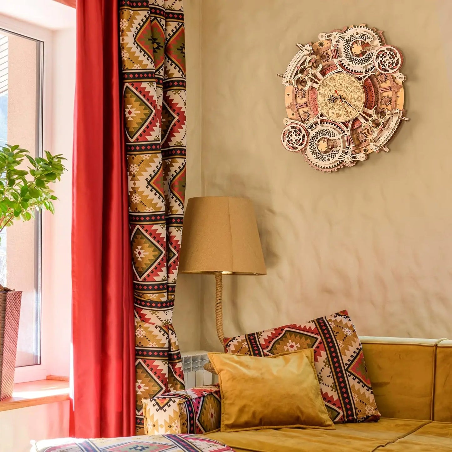 Robotime 3D Wooden Steampunk Clock Kit DIY Puzzle