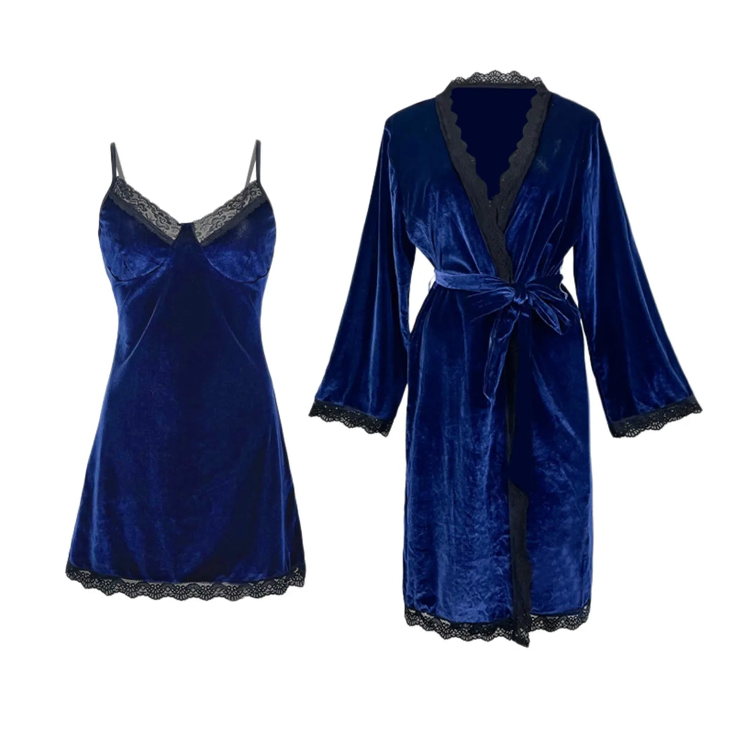 New Hot Sexy Lingerie Plus Size Satin Lace Black Kimono Intimate Sleepwear Robe Sexy Night Gown Women Erotic Underwear 2024